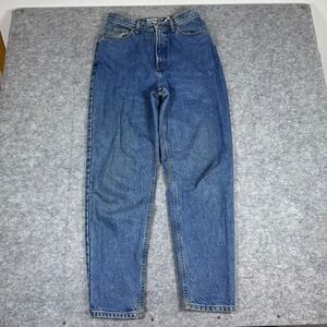 VTG Gap Reverse Fit Jeans Regular Blue High Rise Tapered Womens 12